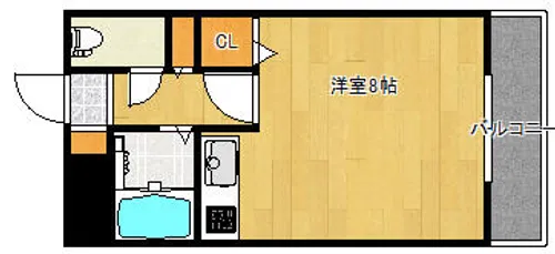メモリープラザ九産大前【311号室】の間取り