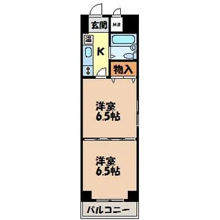 桜マンション【9階】の間取り
