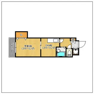 クロスステージ博多駅前【10階】の間取り