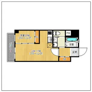 グランアミティエ【6階】の間取り