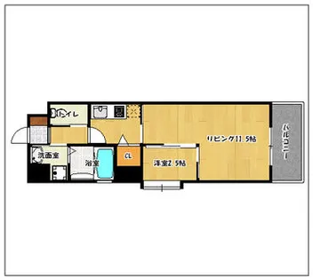 天神ファイブ【802号室】の間取り