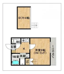 マ・レーヌ【205号室】の間取り