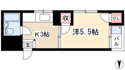 西三宝ビル【1階】の間取り