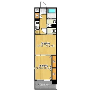 リファレンス箱崎【6階】の間取り