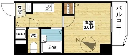 U-ro新大阪【4階】の間取り