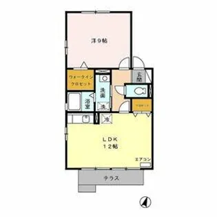 パイン石川【1階】の間取り