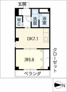 プレステージ目黒【2階】の間取り