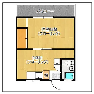 大岩ハイツII【305号室】の間取り