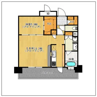 エンクレストGRAN博多駅前【1307号室】の間取り