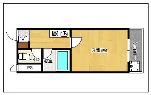 セントラルコート駅南【2階】の間取り