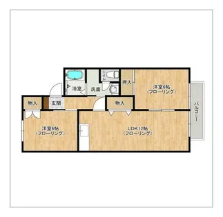 セジュールサンシャイン【A202号室】の間取り