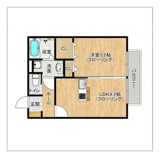 ROCCO山田【103号室】の間取り