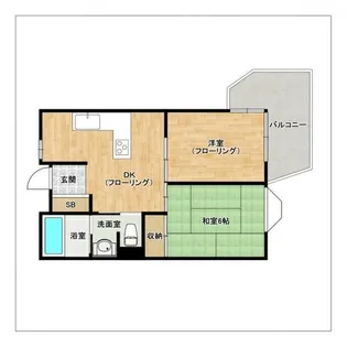 チェリベ輝国【2階】の間取り