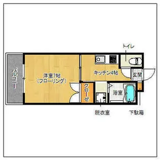 KEN’Sマンション井尻【202号室】の間取り