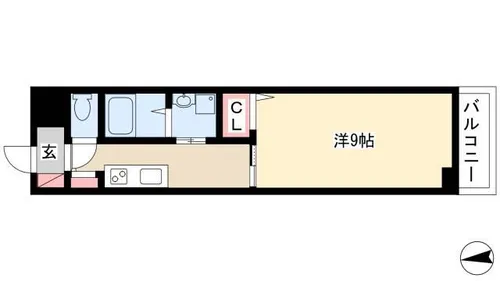 Lumiere DUO SA館【206号室】の間取り