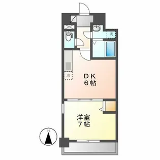 プレスティ則武【4階】の間取り