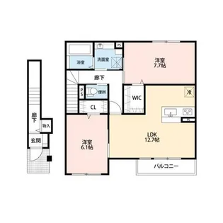 山荷葉(さんかよう)【2階】の間取り