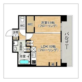 レクサスガーデン箱崎タワーズ WEST【1003号室】の間取り