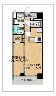 S-RESIDENCE名島【1階】の間取り