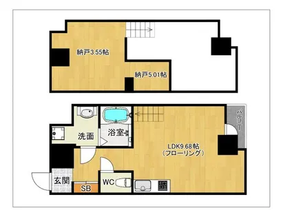 ModernPalazzo天神東グランM【303号室】の間取り