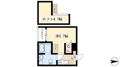 Casea【2階】の間取り