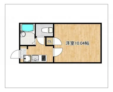 MYハイツ南片江【204号室】の間取り