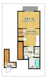 ヴァンパッソルII【2階】の間取り