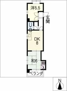 ルミネ原【5階】の間取り