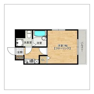 ラフォーレ博多【2階】の間取り