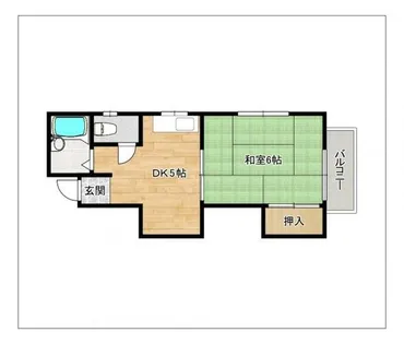 樋口コーポ【201号室】の間取り