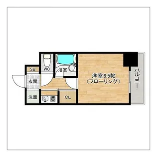ピュアドームグラース天神【2階】の間取り