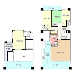 シティアベニュー平岸 511【511号室】の間取り