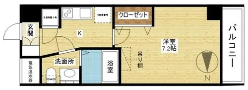 セレニテ新大阪カルム【7階】の間取り