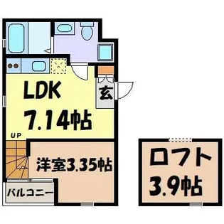 ピアチェーレ新栄【1階】の間取り