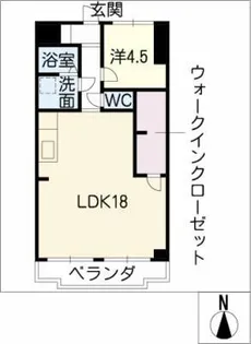 アークヒルズ虹ヶ丘【3階】の間取り