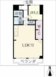 アークヒルズ虹ヶ丘【3階】の間取り