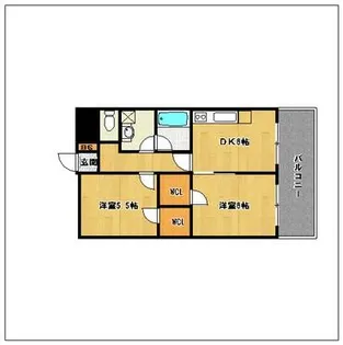 フェリススクエア【6階】の間取り