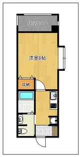 サンロージュ箱崎駅前【8階】の間取り