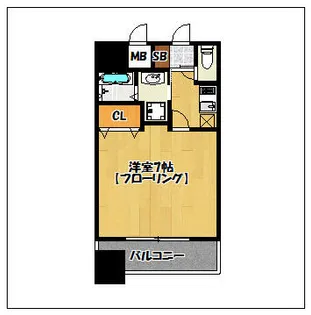 DSタワー大博通り【803号室】の間取り