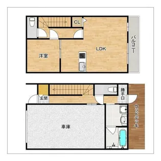 GarageHouse II【C号室】の間取り