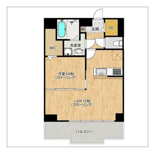 Pisces東比恵【402号室】の間取り
