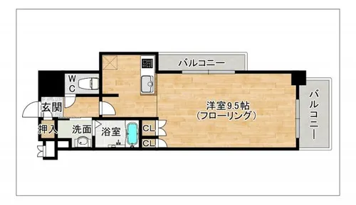 RJRプレシア南福岡【204号室】の間取り