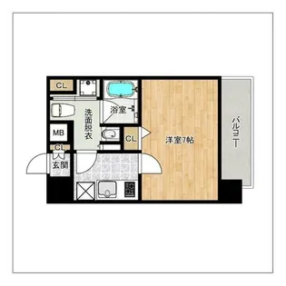 ナビールコート白金【7階】の間取り