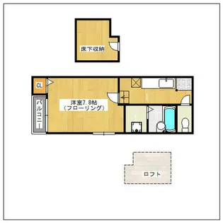 ベネフィスタウン箱崎東III【203号室】の間取り