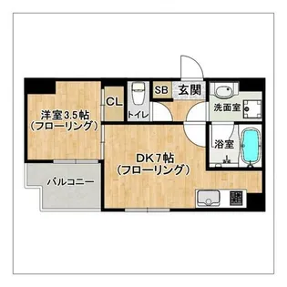 マリアージュ薬院【302号室】の間取り