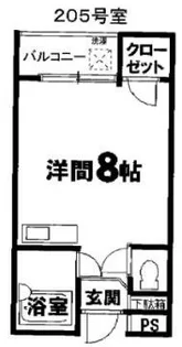 バーブルパーク【302号室】の間取り