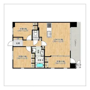 パークホームズ大濠公園フロント【13階】の間取り