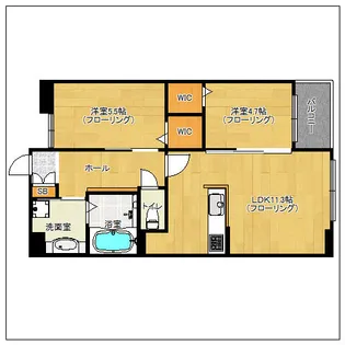 LIBTH高取【501号室】の間取り