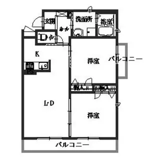 クラーヴィス有馬【0207号室】の間取り