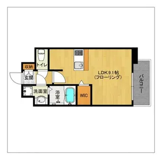 エンクレスト博多駅南FIT【9階】の間取り